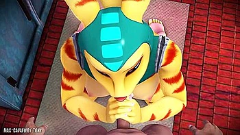 Angela Cross Sucking And Swallowing (furry Animation)