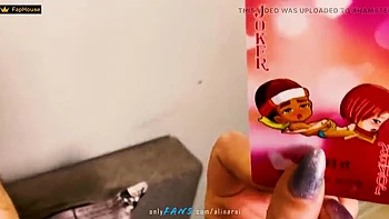 Alina Rai Plays Strip Poker With Stepbrother - Amateur Teen Brunette Blowjob & 69 Position