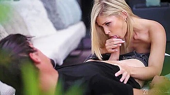 Gorgeous Blonde Candee Licious Anally Impaled In The Cowgirl Pose