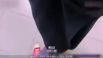 Real Risky Sex in Man's Toilet - Public Agent PickUp Student in Walmart to Quick Fuck / Kisscat