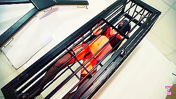 Two Brunette Girls In Red Lingerie Are Getting Busy With Each Other Wildly