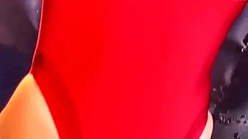 Ninja Girl Is Bound Standing And