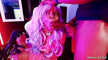 Charming Ebony Gamer Girl Exciting Xxx