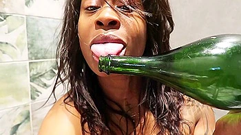 Pretty Slut Goons On Public Bathroom Floor Draining All Her Squirt By Midnight On New Years Eve Pt 2