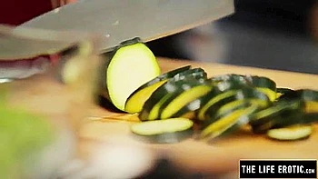 Naughty Elle Rose Fucks Her Holes With A Cucumber