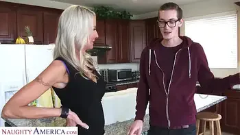 Naughty America - MILF blondie, Emma Starr, needs someone to CUM inside her wet pussy