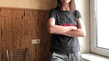 Brother Helped Step Sister Relax Before First Date. Russian Amateur with Dialogue