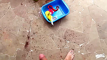 Pedro Nel - Salacious Colombian Cleaning Lady Gets Fucked Around The House And Eats Cum