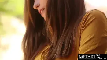 Cute brunette with perfect body masturbates to an intense orgasm