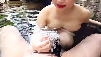 [bank-055] Creampied In The Outside Hot Spring: This Studious But Horny I-cup College Girl Loves Being Commanded Scene 6