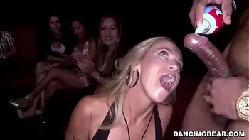 DANCING BEAR - Line Up, Ladies, And Cum Get This Male Stripper Cock!