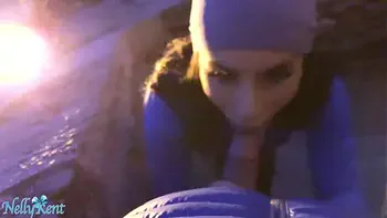 For REAL! we got caught doing a public blowjob