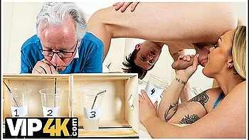 Sam Bourne And April Velvet In His Milky Taste