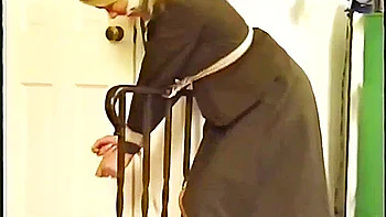 Sexy buns and long legs in pantyhose