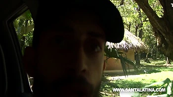 Behind The Photo Session Tayrona Beach. A Lovely Ass Outdoors