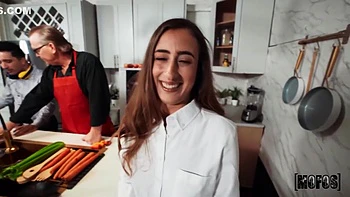 Deepthroats While On The Behind The Of A Show With Scarlett Page