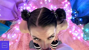 Brunette Teen 18+ Swallowing Cum In Pov Blowjob