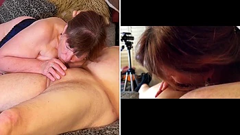 Granny Multiple Position Cocksucker - Carmen Angel