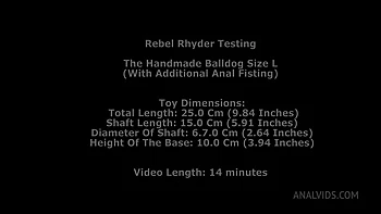 Rebel Rhyder intense DAP/DP with toys from TheWonderToys & Anal