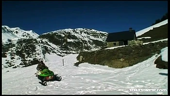 Liliane Tiger Has Her Perfect Ass Invaded on a Snowmobile - Private Porn Sex Videos