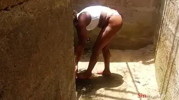 I was having my bath in my step grandma's local bathroom, my neighbor watched came to watch my nakedness, we fucked when i caught him