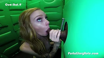 Chick In Bathrrom Sucks Weenie