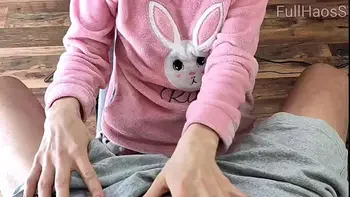 Sexy StepSister in Pajamas Compilation Teasing Spank Ass Handjob and Cumshot