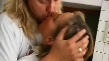 Nothing Under The Apron: Anal Fuck On The Kitchen Counter