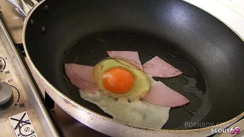 Petite Japanese Step-Sister seduce to First Time Blowjob in the Morning at Full uncensored JAV Porn and swallow cum