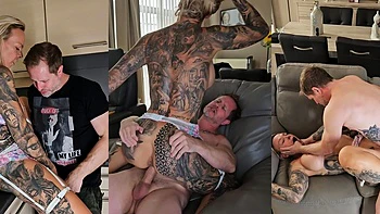 Tall Inked Busty Milf Babs Ink Gets Roughly Deepthroated And