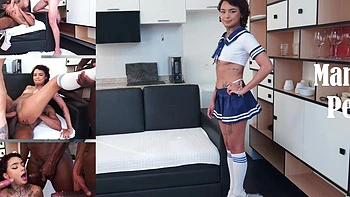 Annie Clementina, Petite Brazilian Amazonian Cutie, First Time