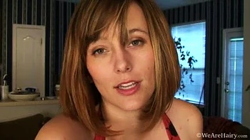 Sasha examines her hairy pussy - WeAreHairy