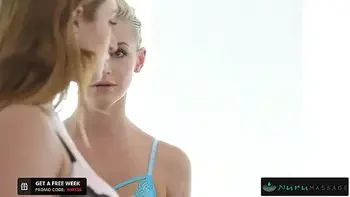 Seductive Blonde Trainee Lets Client Cum In Her Mouth (SO Much Cum!)