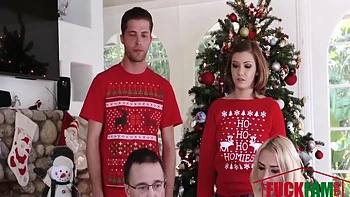 Riley Mae In Heathenous Family Holiday Card