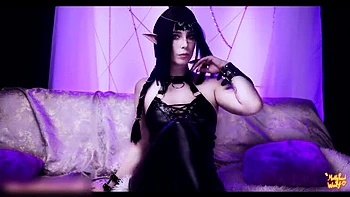 MollyRedWolf Shadowheart Cosplay Femdom - Big Tits Brunette Cowgirl Creampie & Sloppy Blowjob