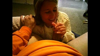 HeyitsJulia Hot Blonde MILF Deep Throat Blowjob & Cum Swallowing