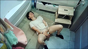 Our mom caught on bathroom