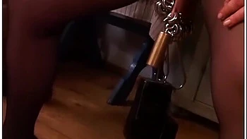 Extreme Mature Labia Stretching