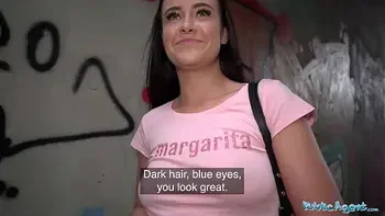 Public Agent 19 year old Innocent fucked in the rain by a huge cock