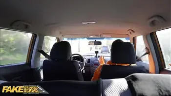 Fake Driving Instructor Cheats with Hot Student Lady Gang