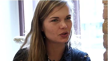 Danish Babe Toys Her Hairy Pussy With A Glass Dildo