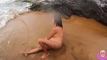 Busty Spanish Chick Gets Fucked Hard on Beach in 4K