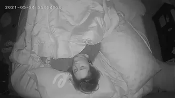 MILF Has Intense Secret Orgasm Before Bed Spy Cam