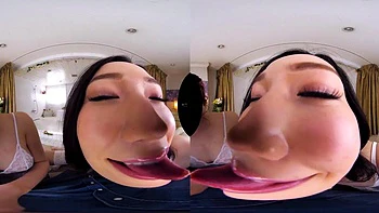 Threesome vr: Blowjob, Cowgirl  Asian Porn