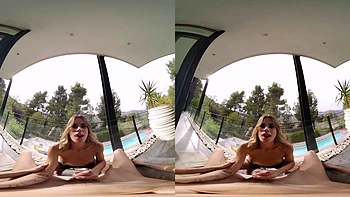 Blondie Balcony: Blowjob, Cowgirl  Missonary VR Porn