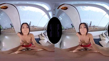 VR hot horny asian fuck: Blowjob, Doggy  Cowgirl Porn