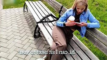 I met a cutie in the park, and she turned out to be a nymphomaniac and dragged me to her for sex: Porn