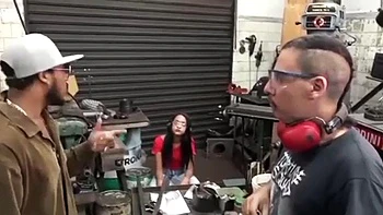 Beautiful and hot blonde with a big tail moaning and cumming, giving her pussy and very tasty spit to the gifted black guy: Porn