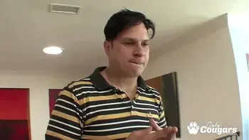 Horny Mom Kiki DAire Bounces Her Chunky White Ass On A Young Man's Boner