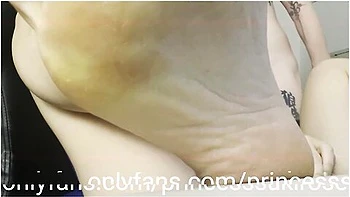 Japanese Korean Asian Slut Rose Suki Wears Nipple Clamps, Shows Feet And Sucks Cock Like A Good Slut